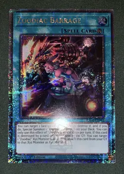 Yugioh *Euro* Zoodiac Barrage RA04-EN091 Quarter Century Secret Rare NM w/Track - Image 2