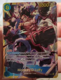 Monkey D. Luffy OP11-118 SEC A Fist of Divine Speed ONE PIECE Card Game English - Image 1