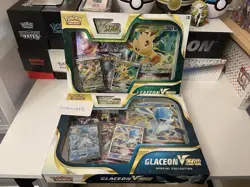 Sealed Pokemon Glaceon & Leafeon VStar Special Collection Box | Lot of 2 - Image 1