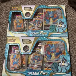 Pokemon Lucario VSTAR Premium Collection Box : New & Sealed : TCG Cards Lot Of 2 - Image 1
