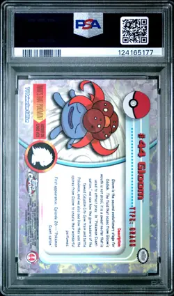2000 TOPPS CHROME POKEMON T.V. #44 GLOOM PSA 8 - Image 2