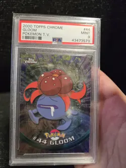 PSA 9 2000 Pokemon Game Topps Chrome Gloom TV Rare Base Series 1 GEM MINT #44 - Image 3