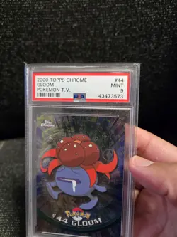 PSA 9 2000 Pokemon Game Topps Chrome Gloom TV Rare Base Series 1 GEM MINT #44 - Image 5