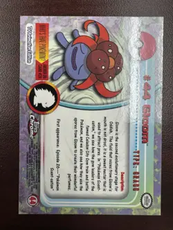 Pokemon 2000 Topps Chrome Gloom TV Animation Series #44 vintage NM - Image 2