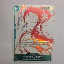 Bandai One Piece CCG Monkey.D.Luffy OP07-033 Full Art Foil Uncommon Character - Image 1