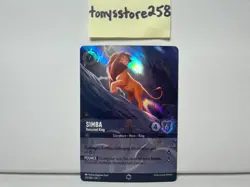Disney Lorcana TCG Simba Returned King Enchanted 215/204 The First Chapter Holo - Image 2