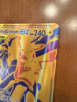Pokemon Tag Team Reshiram Charizard SM247 & Pikachu Zekrom SM248 GX Jumbo Cards - Image 5