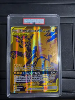 PSA 10 Pikachu & Zekrom GX SM248 Jumbo Cards Holo - Image 1