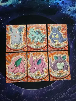 Pokemon Topps 6 Card Lot 29-32 Nidoking Nidoqueen Evolutions NM/LP - Image 1