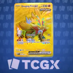 Pokemon - Gouging Fire ex - 214/162 - SV05: Temporal Forces - Holo - Hyper Ra NM - Image 1
