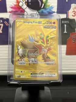 Pokemon TCG Gouging Fire EX 214/162 Hyper Rare NM New Gold SV05 Temporal Forces - Image 1
