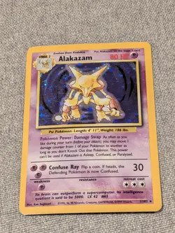 Alakazam - 1/102 HOLO - Base Set LP/EXC Pokemon TCG - Image 4
