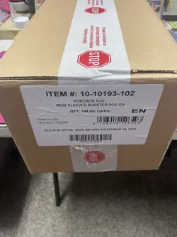 Pokemon TCG Phantasmal Flames Sleeved Booster Case FACTORY SEALED - 144 PACKS! - Image 1