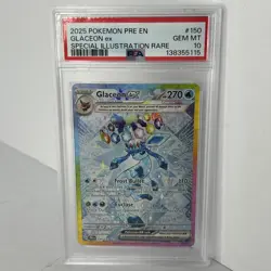 2025 POKEMON PRE EN-PRISMATIC EVOLUTIONS #150 GLACEON EX PSA 10 - Image 1