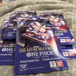 One Piece TCG: The Azure Sea's Seven Lot Of ×10 Sleeved Boosters OP-14 English. - Image 1