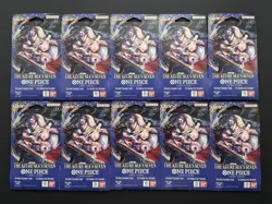 Lot Of 10 One Piece TCG The Azure Sea's Seven Sleeved Booster OP-14 EB04 English - Image 1