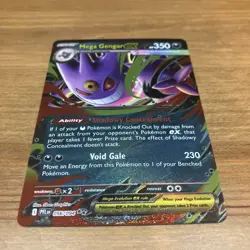 Mega Gengar EX 056/094 Double Rare Holo Pokemon TCG ME02 Phantasmal Flames Card - Image 1