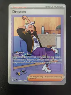 Drayton 172/131 Special Illustration Rare Prismatic Evolutions Pokemon Card NM - Image 1