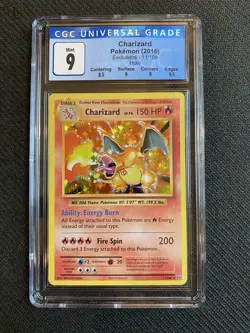 Pokemon XY Evolutions Charizard Holo Rare Card 11/108 CGC 9 Mint - Image 1