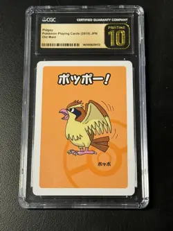 Pidgey Playing Cards 2019 Old Maid Japanese CGC 10 Pristine Pokemon (B) - Image 1