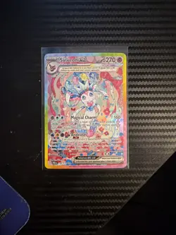 Sylveon EX Prismatic Evolutions Holo Card 156/131 SV Special Illustration Rare - Image 1