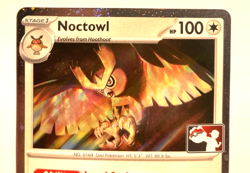 Pokemon Noctowl Cosmos Holo Rare + FREE extra Rare card! - Image 2