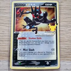 Greninja Gold Star SWSH144 Celebrations Stamp English Pokemon Card NM - Image 1