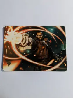 Barret Wallace Art Series Gold Stamped 8/53 Final Fantasy MTG Art Card - Image 1