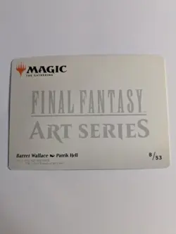 Barret Wallace Art Series Gold Stamped 8/53 Final Fantasy MTG Art Card - Image 2