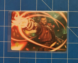 MTG Final Fantasy Art Series Barret Wallace 8/53 Gold Stamped Signature NM Card - Image 1