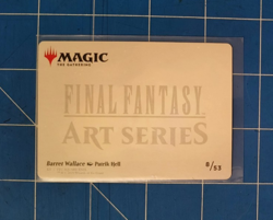 MTG Final Fantasy Art Series Barret Wallace 8/53 Gold Stamped Signature NM Card - Image 2