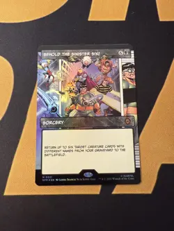 Behold the Sinister Six! Borderless Foil- #0221- Marvel’s Spider-Man MTG NM/M - Image 1
