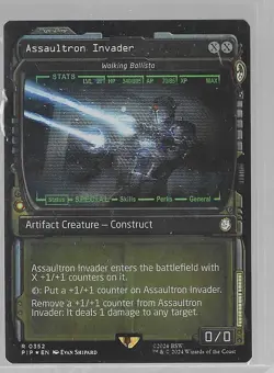 Assaultron Invader - Walking Ballista (Showcase) Universes Beyond: Fallout Foil - Image 1
