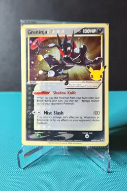 Pokemon Greninja SWSH144 Celebrations Gold Star Promo 25th Anniversary SEALED - Image 1