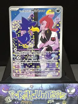 Pokemon Card Team Rocket's Murkrow 200/182 Destined Rivals Ultra Rare NM - Image 1