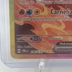 Pokemon Flareon EX 146/131 SV Prismatic Evolutions Holo read description - Image 3