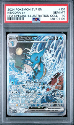 2024 POKEMON SVP EN-SV BLACK STAR PROMO #131 KINGDRA EX PSA 10 - Image 1