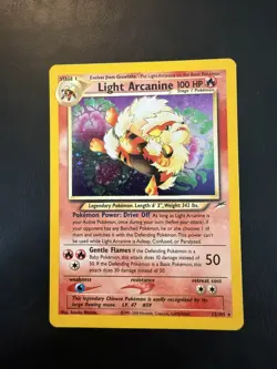 Light Arcanine 12/105 Neo Destiny Holo MP Pokemon TCG Vintage WOTC - Image 1