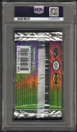 BLAINE GYM CHALLENGE UNLIMITED BOOSTER PACK PSA 9 MINT SEALED Pokemon TCG 2000 - Image 3