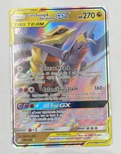 Pokemon TCG Garchomp and Giratina GX 146/236 Unified Minds Tag Team - Image 1