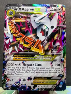 Pokemon TCG: Mega Aggron #94/160 XY Primal Clash Ultra Rare Holo - Image 1
