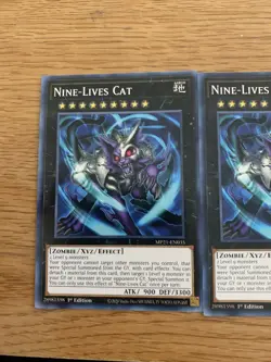Yugioh x3 Nine-Lives Cat MP21-EN035 Common 1st Edition - Image 2