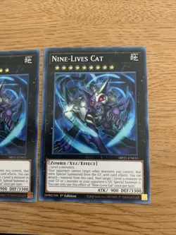 Yugioh x3 Nine-Lives Cat MP21-EN035 Common 1st Edition - Image 4