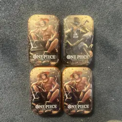 One Piece Tin Pack Set Vol 2 Lot of 4 |TS-02 OP-13 | Factory Sealed | Bandai - Image 1
