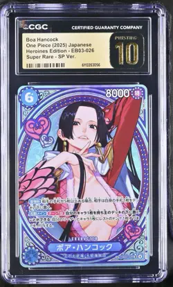 One Piece CCG Boa Hancock Eb03-026 SP JPN CGC Pristine 10 - Image 1