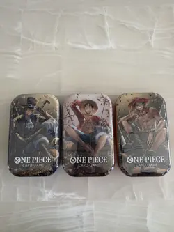 One Piece Mini Tin Vol 2 set of 3 complete art set OP 13 mini tins. - Image 1