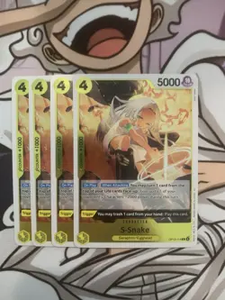 4x S-Snake Playset OP13-114 x4 Carrying On His Will One Piece TCG - English NM - Image 1