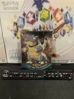 1998 Topps Chrome Holo Pokemon TV Series 1 Blastoise #9 - Image 1