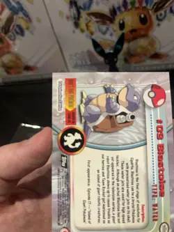 1998 Topps Chrome Holo Pokemon TV Series 1 Blastoise #9 - Image 3