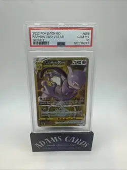 Mewtwo VSTAR (Secret) PSA 10 - MINT 086/078 Pokemon GO Holo - Image 1